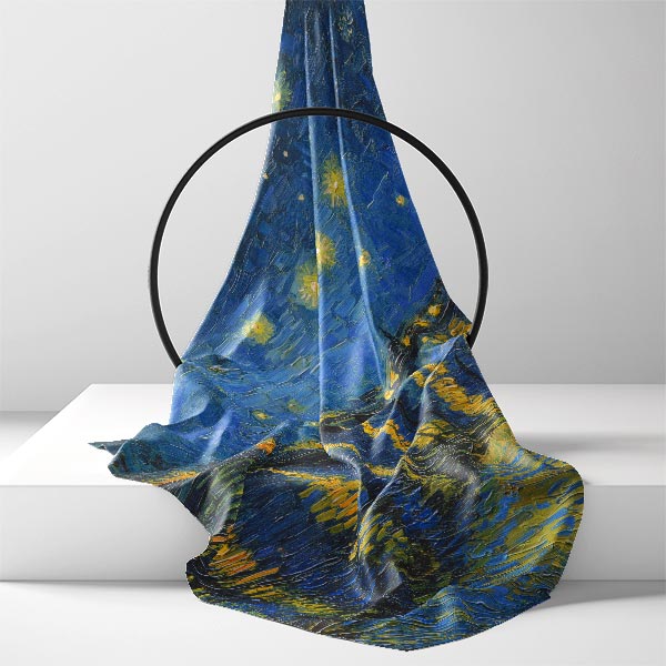 Silk Scarf | Starry Night over the Rhone | Vincent van Gogh | Image 2