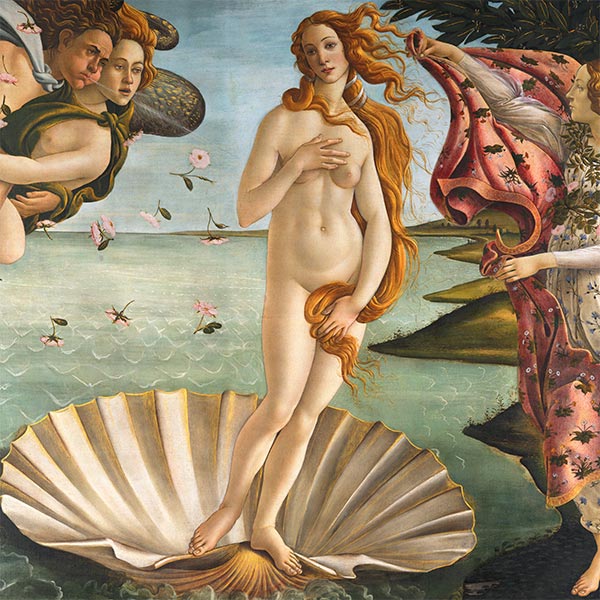 Silk Scarf | The Birth of Venus | Botticelli | Original Painting