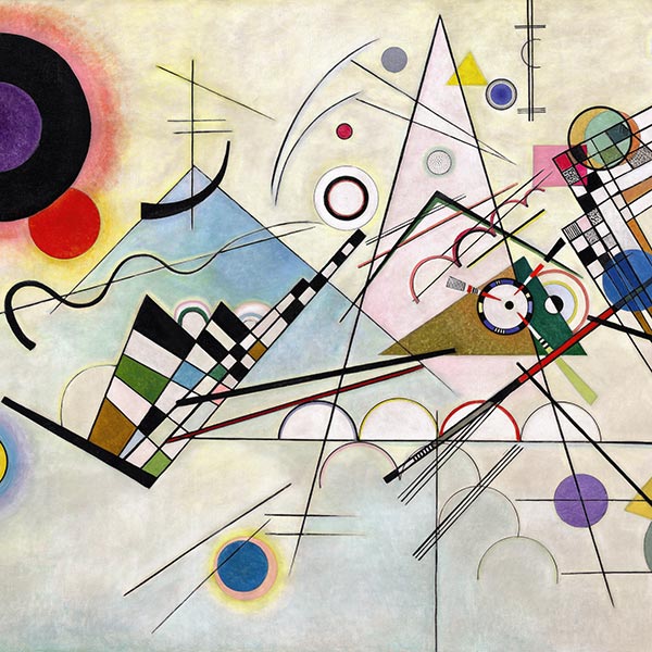 Seidenschal | Komposition 8 | Kandinsky | Originalgemälde