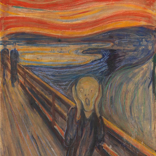 Seidenschal | Der Schrei | Edvard Munch | Originalgemälde