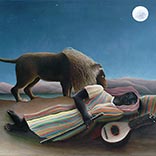 Silk Scarf | The Sleeping Gypsy | Henri Rousseau | Original Painting Thumb
