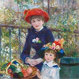 Seidenschal | Zwei Schwestern (auf der Terrasse) | Renoir | Originalgemälde Thumb