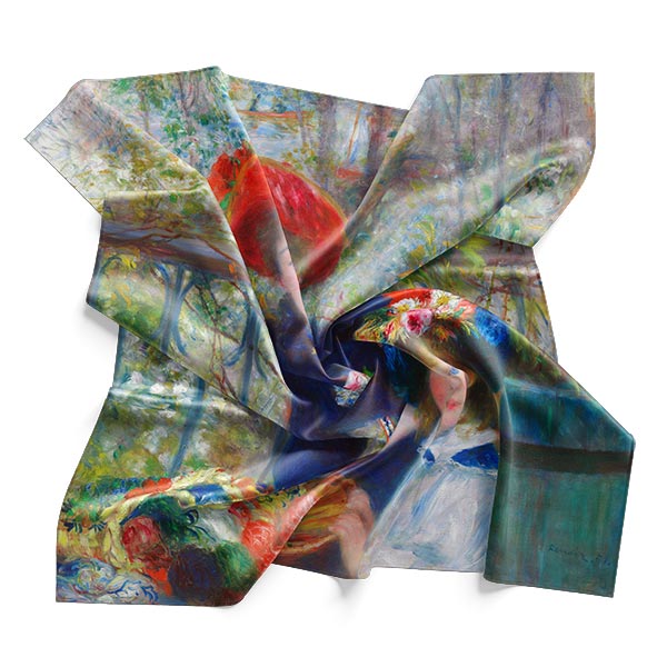 Silk Scarf | Two Sisters (On the Terrace) | Renoir | Image 1