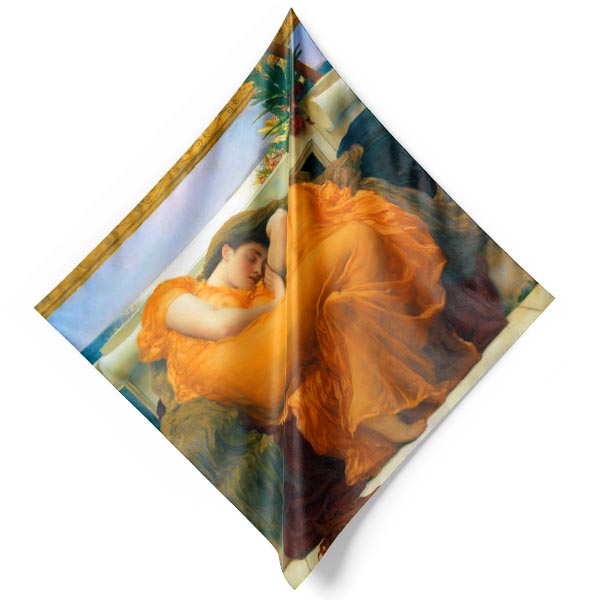 Seidenschal | Flammender Juni | Frederick Leighton | Image 1