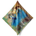 Silk Scarf | Dancers in Blue | Degas | Image Thumb 1