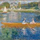 Silk Scarf | The Skiff (La Yole) | Renoir | Original Painting Thumb