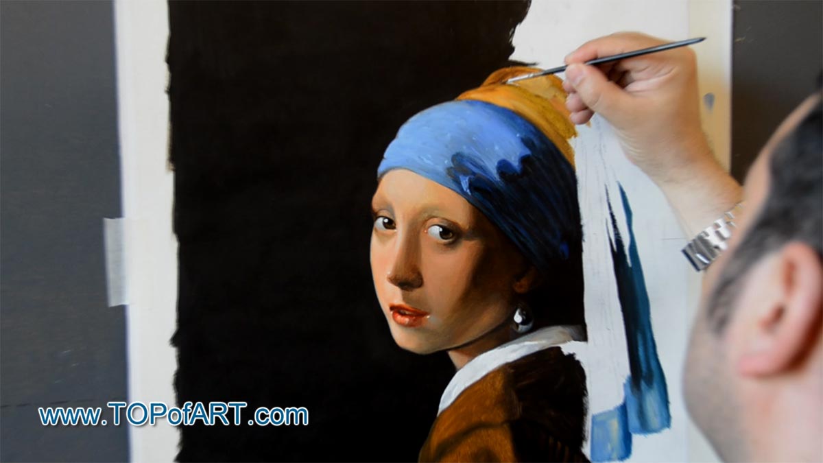 girl with a pearl earring reproduction